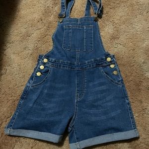 Denim overalls